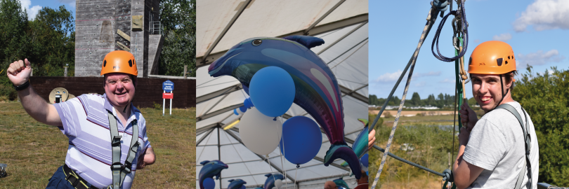 People enjoying the thera east celebration event